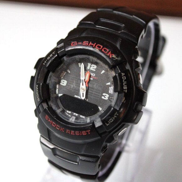 Casio G-Shock Black Sport Watch Mens Sports Outdoor Shock Resist Analog Digital - Picture 1 of 11